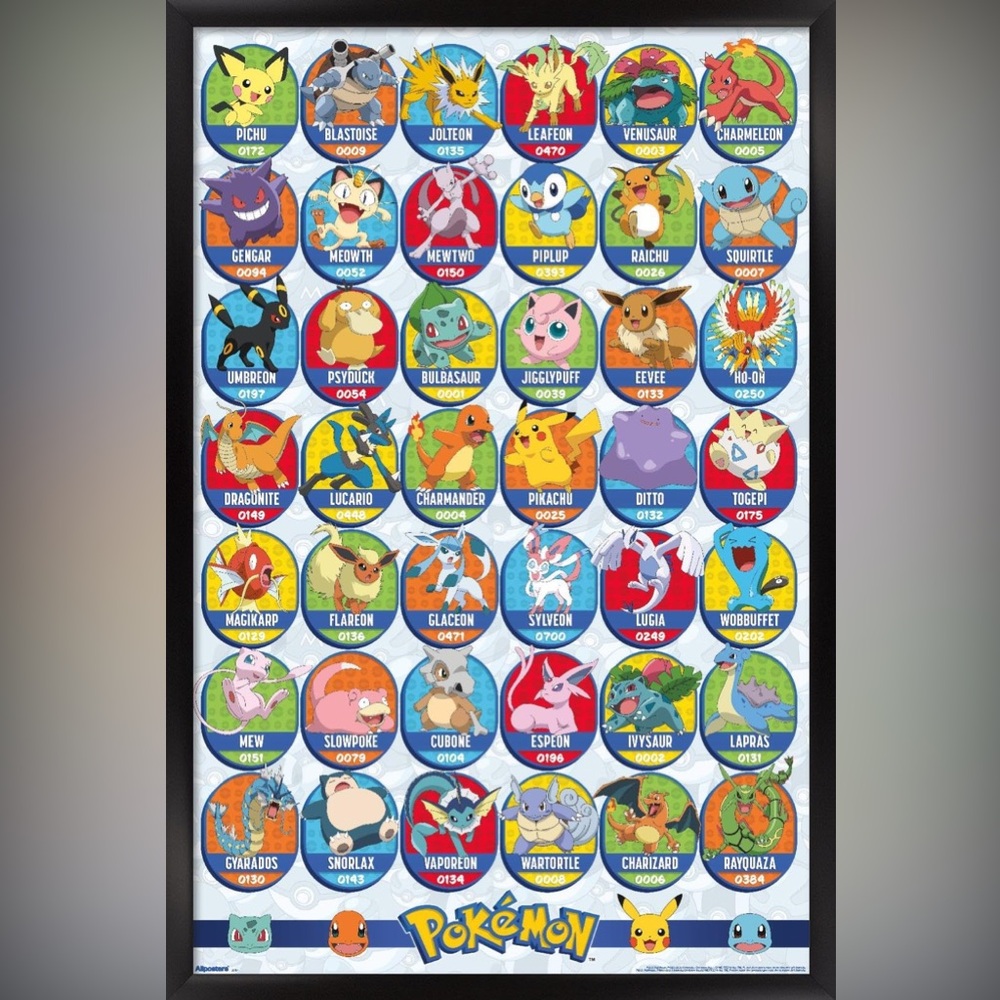 Pokémon Themed Small Pets Play Mat - Colorful Character Pattern